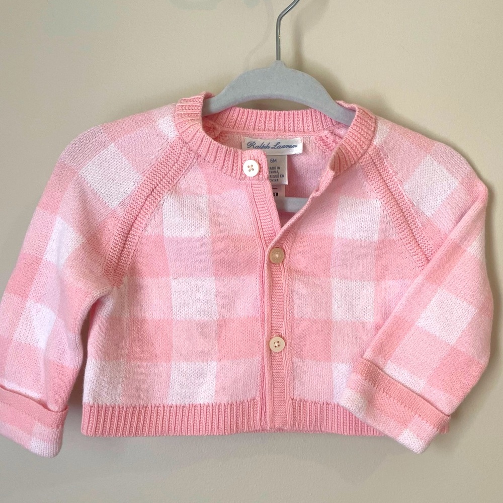 Ralph Lauren baby girls sweater. Perfect for Easter! 6 months.